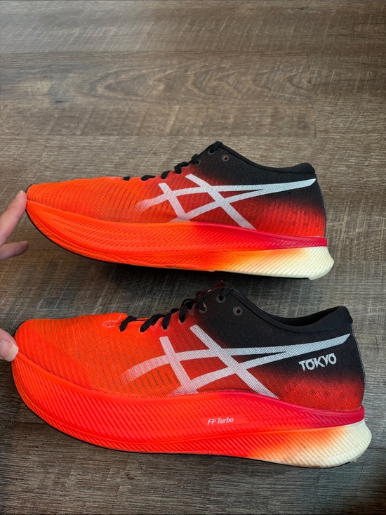 ASICS Men’s Red Orange Black Tokyo Running Sneakers main image 6